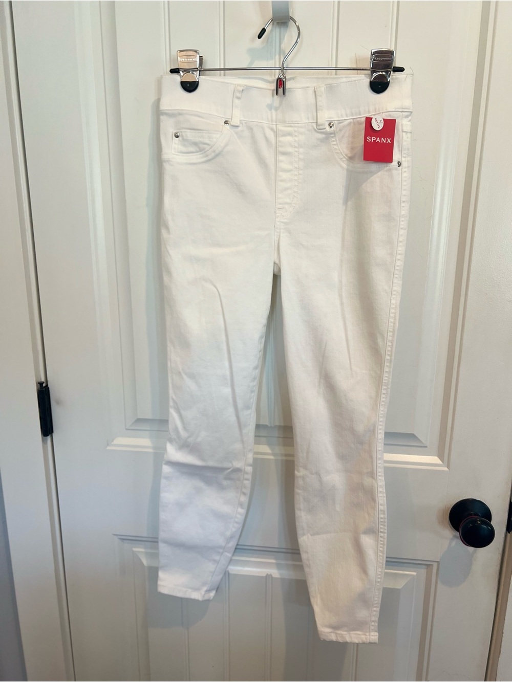 SPANX White High-Rise Skinny Jeans — Slim Fit Women’s Denim